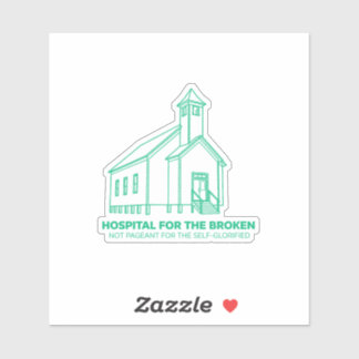 Hospital for the Broken Church Decal (Emerald)