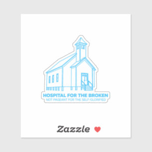 Hospital for the Broken Church Decal (Sky Blue)