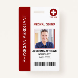 Hospital Medical Employee - Doctor Nurse Photo ID  Badge