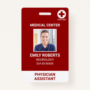 Hospital Medical Employee - Doctor Nurse Photo ID Badge