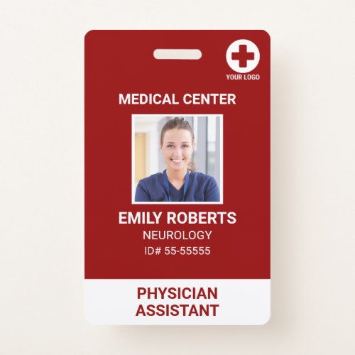 Hospital Medical Employee _ Doctor Nurse Photo ID Badge