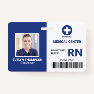 Hospital Medical Employee Registered Nurse RN ID Badge