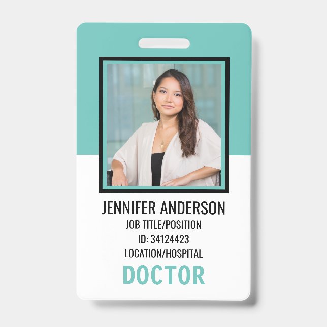 Hospital Medical ID Badge (Front)