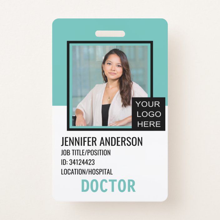 Hospital Medical ID with Logo Badge | Zazzle.com