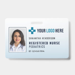Hospital/Medical Photo ID Badge With Gradient