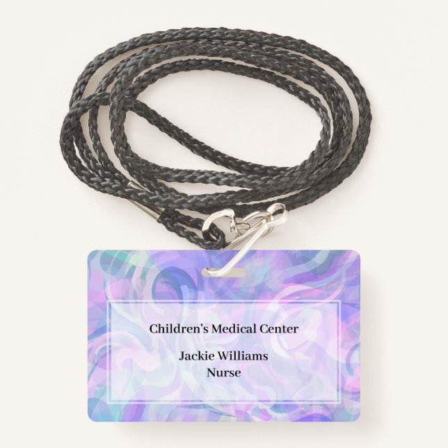 Hospital Medical Staff Name Badges (Front with Lanyard)