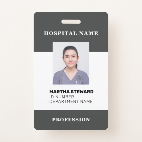 Hospital Nurse Medical Employee Photo Company Badge