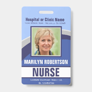 Hospital or Medical Clinic Name Badge