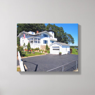 Hospital Point Lighthouse, MA Wrapped Canvas Print