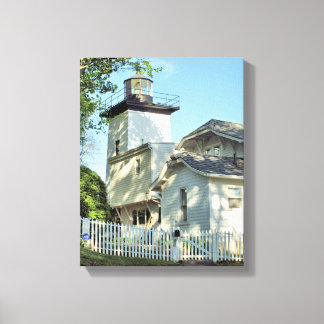 Hospital Point Lighthouse, MA Wrapped Canvas Print