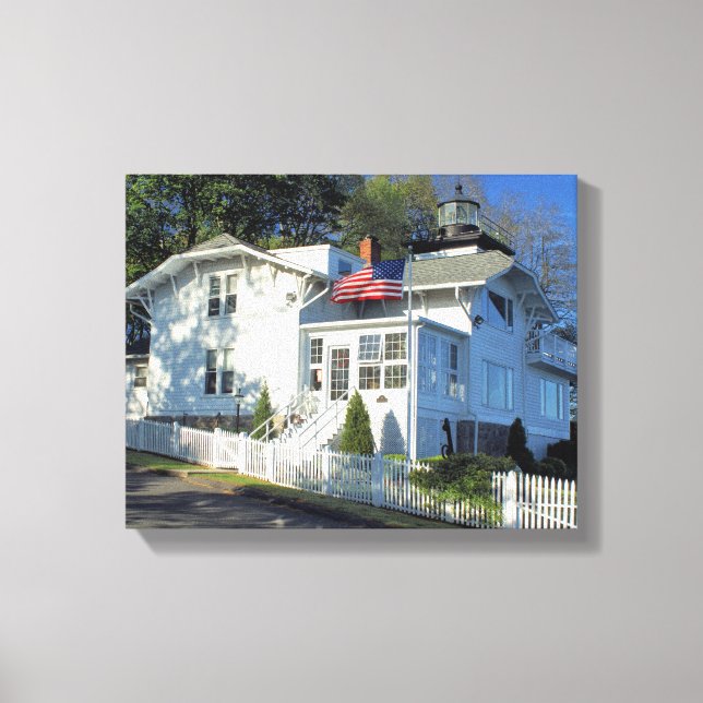 Hospital Point Lighthouse, MA Wrapped Canvas Print (Front)