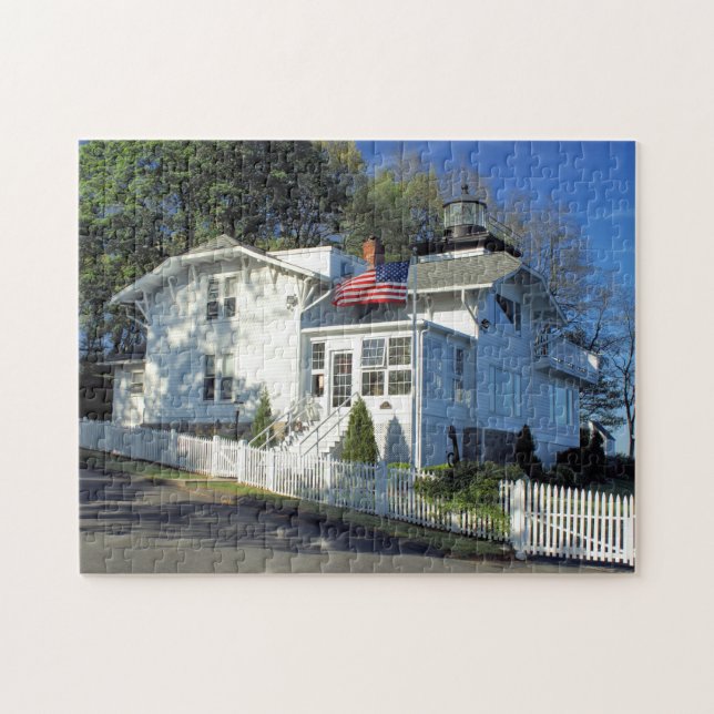 Hospital Point Lighthouse, Massachusetts Jigsaw Puzzle (Horizontal)
