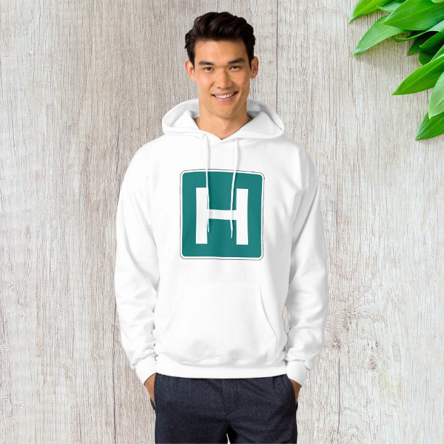 Hospital Road Sign Emergency Medical Facility  Hoodie (Creator Uploaded)