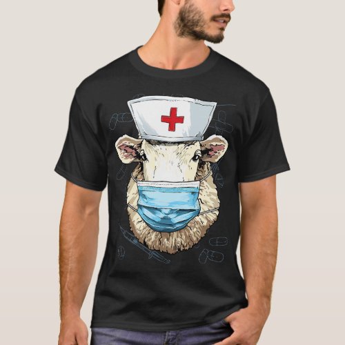 Hospital Sheep Lamb ER Nurse RN LPN Nurse Life Ani T_Shirt