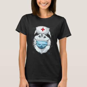 Hospital Siberian Husky ER Nurse LPN RN Nurse Life T-Shirt