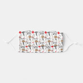 Hospital Staff Pattern Adult Cloth Face Mask (Front, Folded)