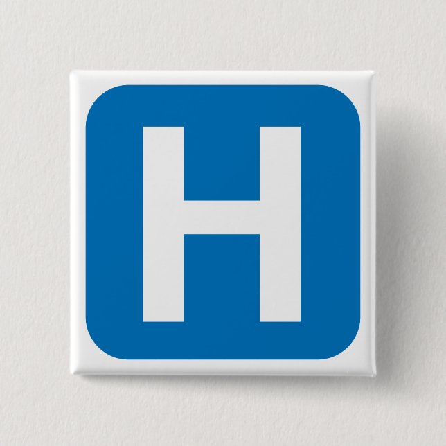 hospital symbol button (Front)