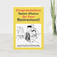Hospital Worker Retirement Card