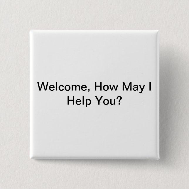 Hospitality Badge Button (Front)