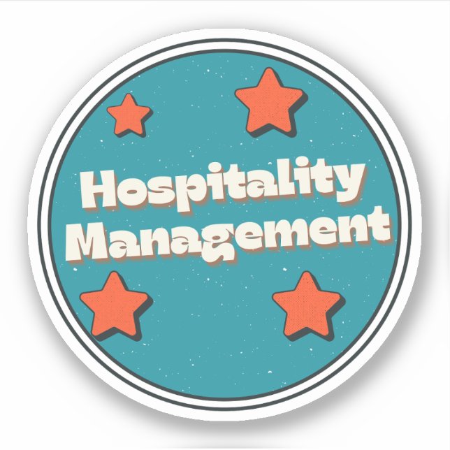 Hospitality Management Sticker (Front)