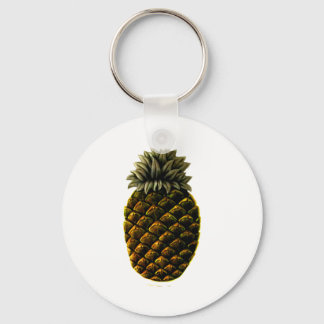 Hospitality Pineapple 4 yellow jGibney The MUSEUM Keychain
