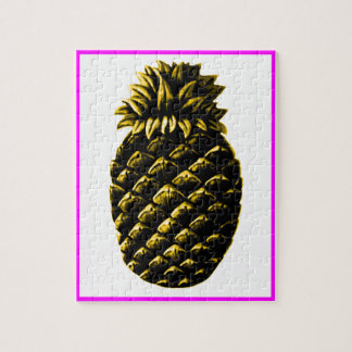 Hospitality Pineapple 4 yellow The MUSEUM Zazzle G Jigsaw Puzzle