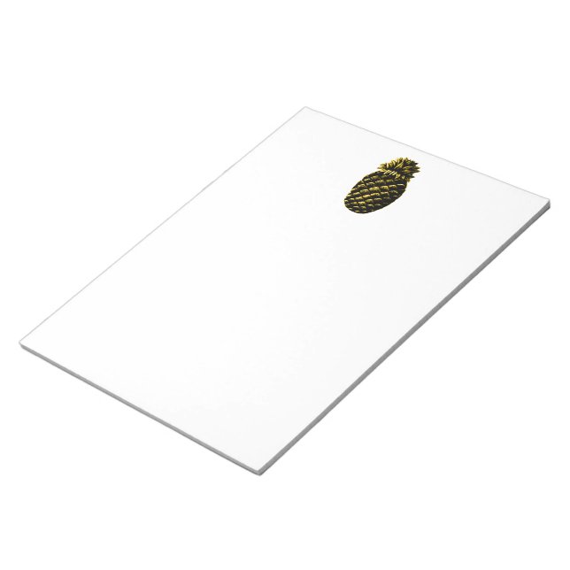 Hospitality Pineapple 4 yellow The MUSEUM Zazzle G Notepad (Angled)