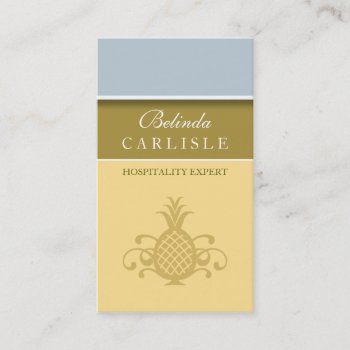Hospitality Pineapple Biz Card by businessink at Zazzle