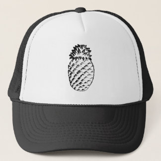 Hospitality Pineapple White jGibney The MUSEUM Zaz Trucker Hat