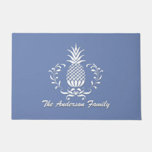 Hospitality Pineapple Your Text & Color Doormat