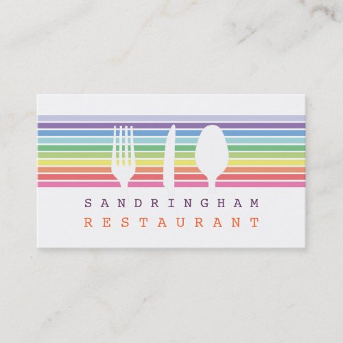 Hospitality Restaurant Cafe Chef Business Card