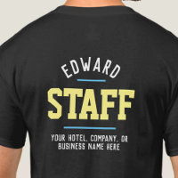 Hospitality Staff T-Shirt Printed Both Sides