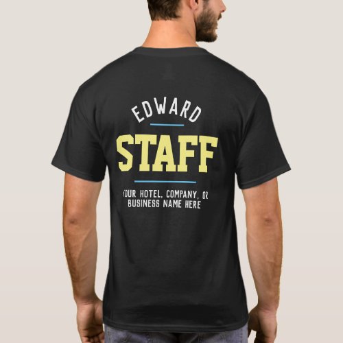 Hospitality Staff T_Shirt Printed Both Sides