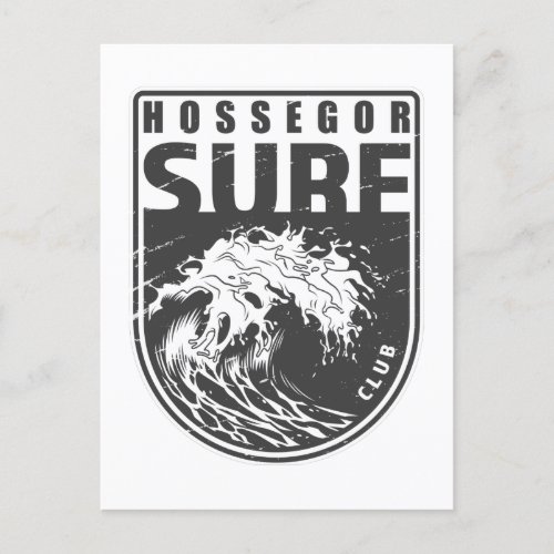 Hossegor Surf Club France Emblem Postcard