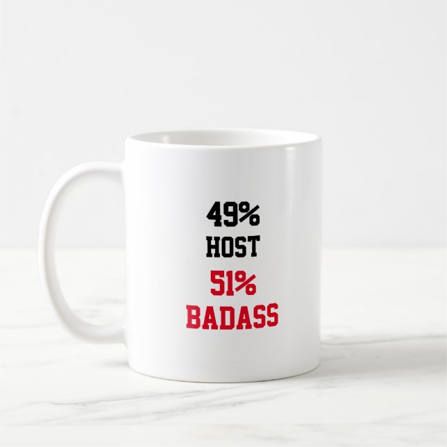 Host Badass Coffee Mug (Left)