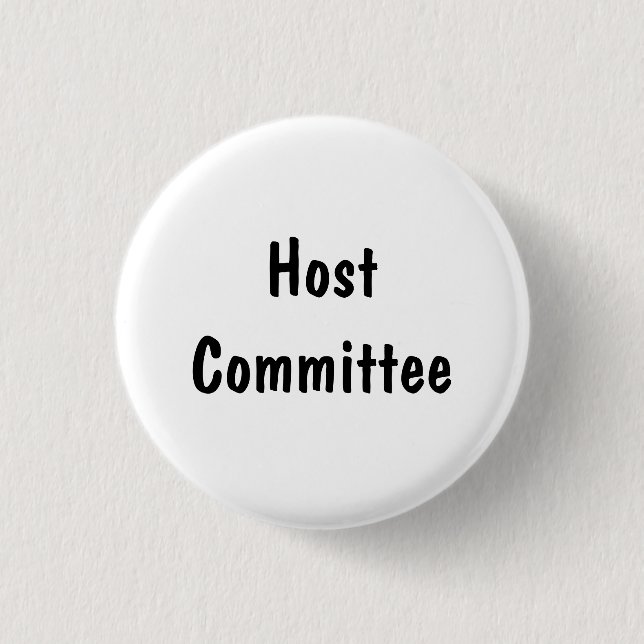 Host Committee Pinback Button (Front)