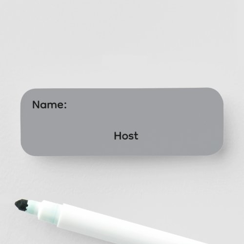 Host Reusable Dry Erase Name Tag Magnetic