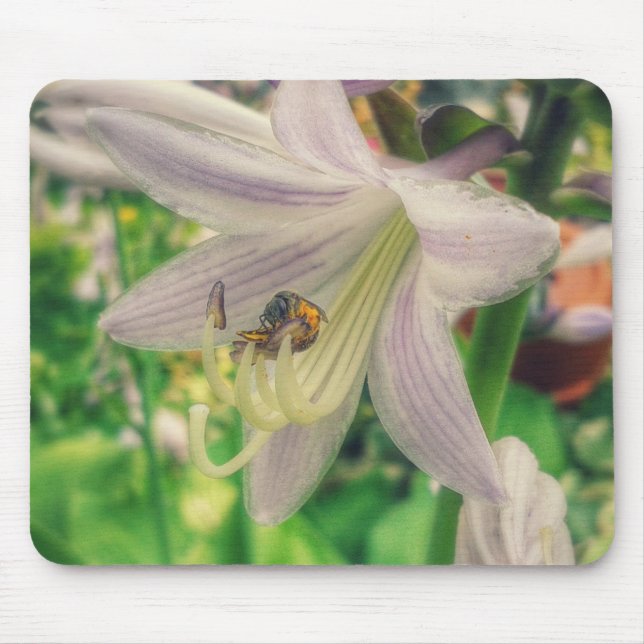 Hosta and bee mouse pad (Front)