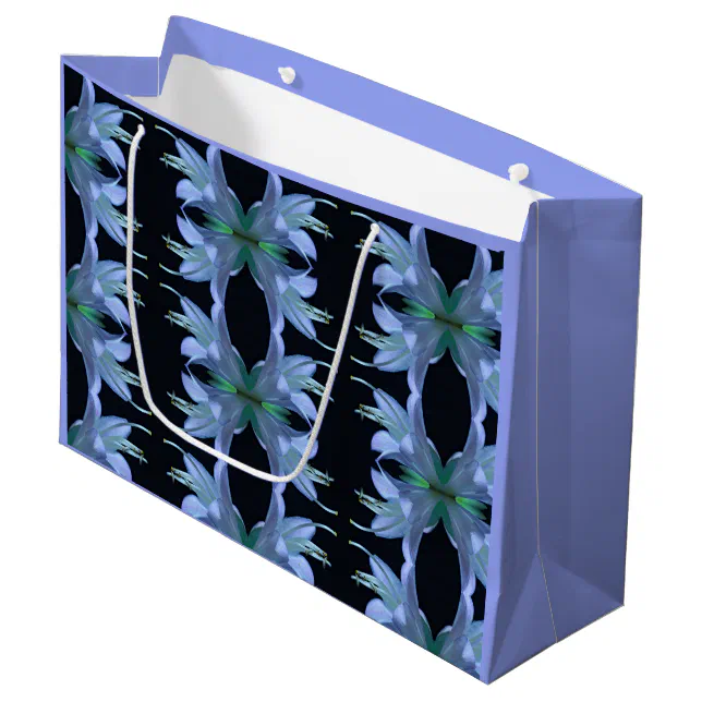 Hosta Flower Artistic Large Gift Bag Zazzle