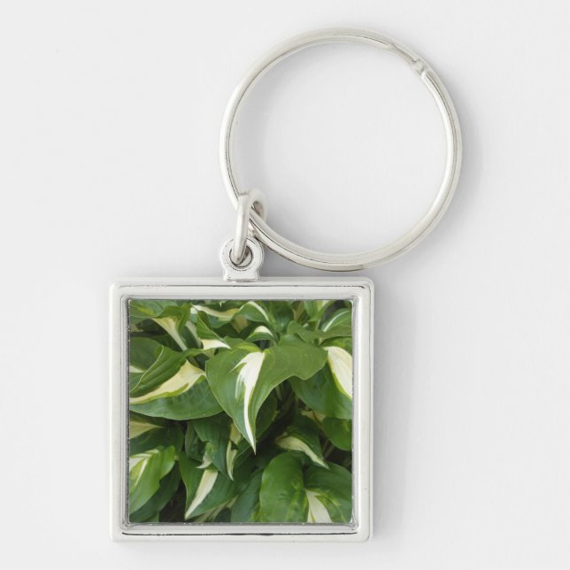Hosta Leaves Keychain (Front)