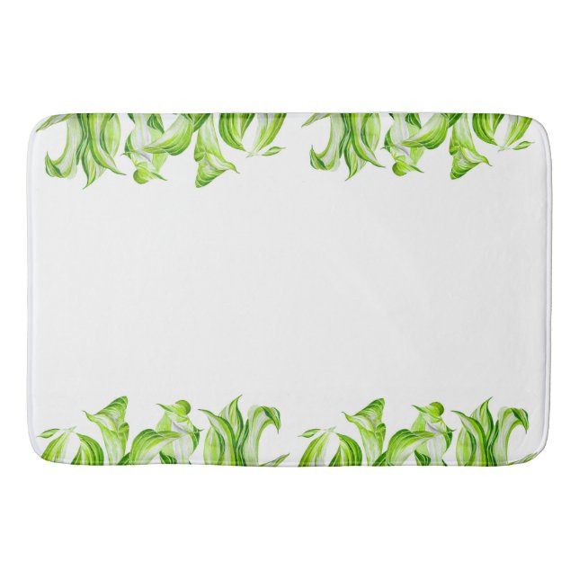 'Hosta with the Mosta' on a Bath Mat (Front)
