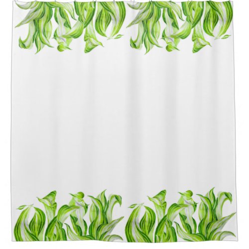 Hosta with the Mosta on a Shower Curtain