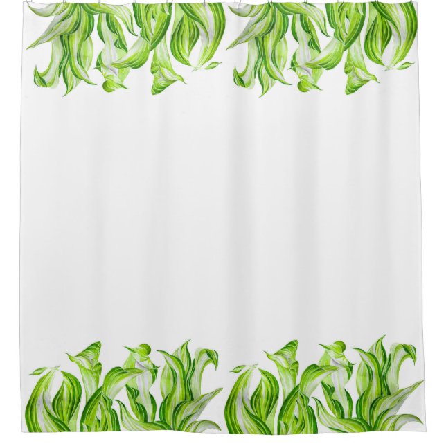 'Hosta with the Mosta' on a Shower Curtain (Front)