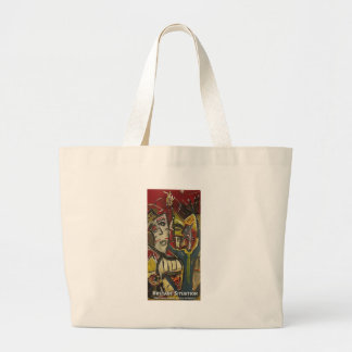 hostage situation large tote bag