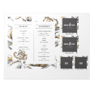Hostess Box Custom Inside Cover - Itinerary Notepad