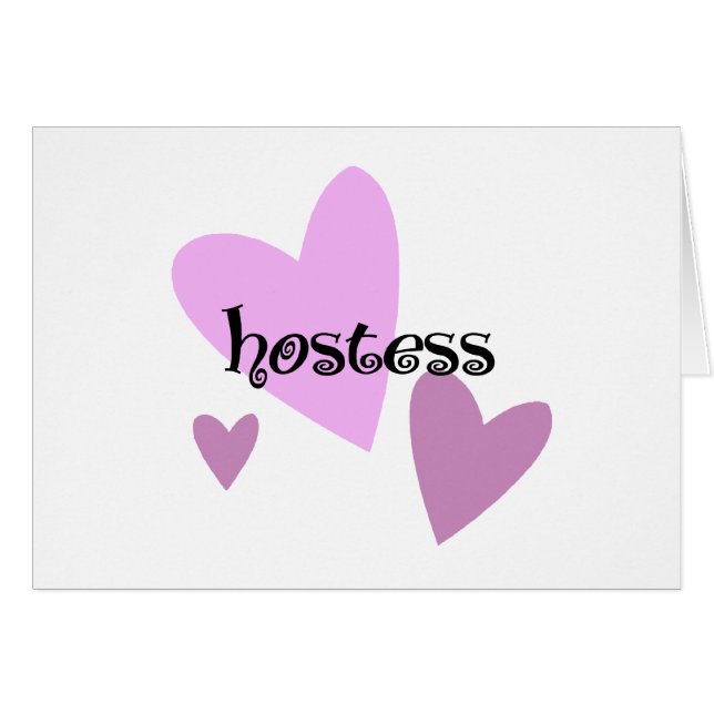 Hostess Cards (Front Horizontal)