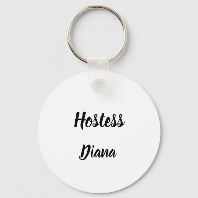 Hostess Gift Custom Name Gifts Wedding Keychain (Front)