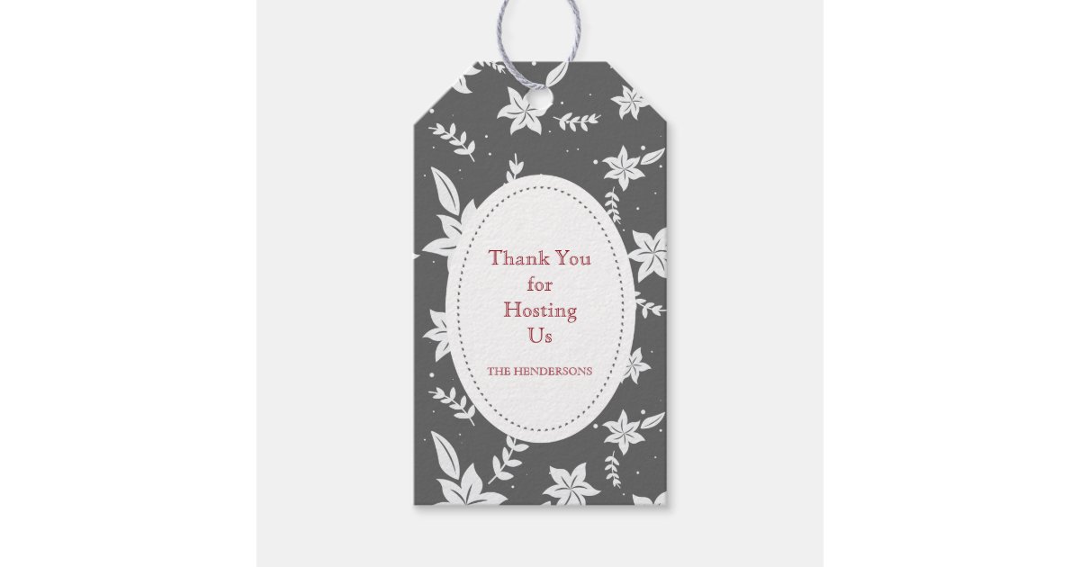 Hostess Thank You Gift Tags Zazzle