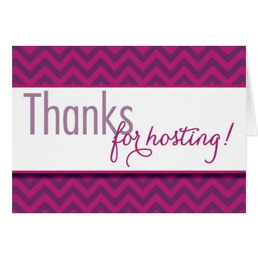 Unique 88 Thank You Hostess Card