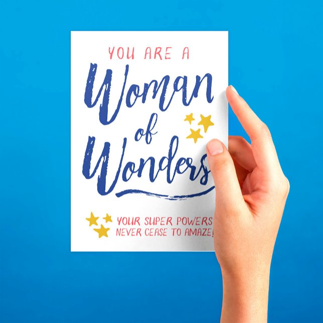 Hostess Thanks, You are a Woman of Wonders Thank Y Card (Creator Uploaded)
